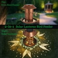 thumbnail image 5 of WKSCLPAI Solar Bird Feeders for Outdoors Hanging,2-in-1 Solar Lanterns Bird Feeder,Premium Grade Metal Bird Feeder with Solar Lanterns,Weather and Water Resistant,Cage Bird Feeder, 5 of 6