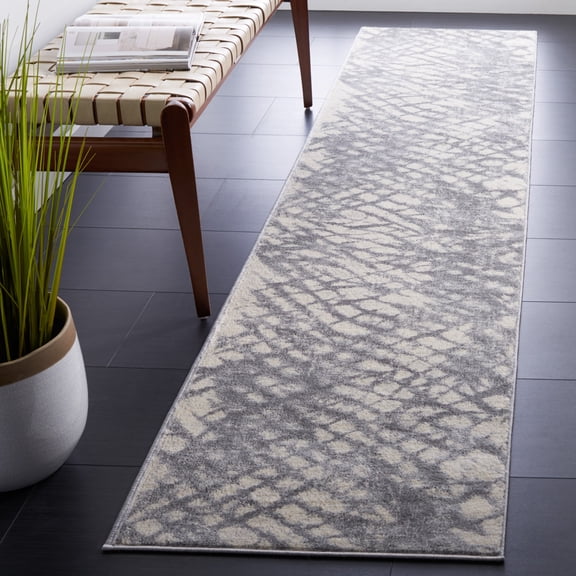 Safavieh Jasper Ida Abstract Runner Rug, Gray/Ivory, 2' x 9'