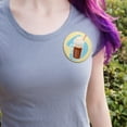 thumbnail image 2 of Root Beer Float Pinback Button Pin, 2 of 4