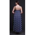 thumbnail image 4 of Bimba Rayon Block Printed Womens Long Dress Chic Bohemian Summer Maxi Beach Wear-X-Large, 4 of 5