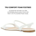 thumbnail image 6 of Journee Collection Womens Karren Tru Comfort Foam Pull On Sling Back Flat Sandals, 6 of 7