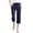 Navy, variant on felwors Women's Linen Capri Pants, High Waist Drawstring with Pockets Grey for Size XL