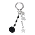 thumbnail image 3 of Unique Bargains 1 Pc Handbag Charm Keychain Tree Bag Accessories Silver Tone Black, 3 of 6