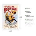 thumbnail image 2 of Au Joyeux Moulin Rouge (Happy at the Moulin Rouge) - Dance Cabaret - Paris France - Vintage Theater Poster c.1890s - Master Art Print (Unframed) 12in x 18in, 2 of 4
