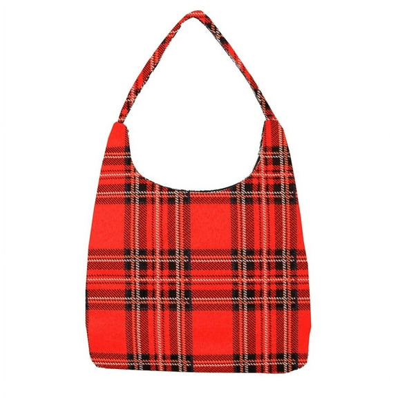 Royal Stewart Tartan Hobo Handbag Shoulder Bag
