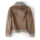 thumbnail image 3 of Chaquetas de piel de oveja sintética de invierno para mujer, chaquetas de cuero de imitación para mujer, abrigos marrones cortos de ante gruesos y cálidos para motocicleta, 3 of 4