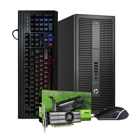 HP Gaming PC Tower | Intel Quad-Core i7 | NVIDIA GeForce GT 1030 (2GB) | 16GB RAM | 240GB SSD + 1TB HDD | WIFI + Bluetooth | RGB Mouse and Keyboard | Windows 10 Gaming (Refurbished Computer)