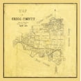 thumbnail image 2 of Cousins 20x20 Black Ornate Wood Framed with Double Matting Museum Art Print Titled - Gregg County Texas - Cousins 1874, 2 of 4