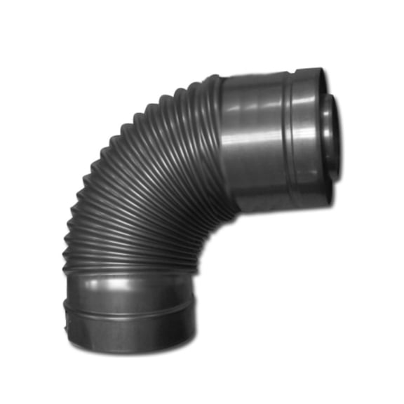 Noritz Tankless Water Heater Concentric 90 Degree Vent Pipe Elbow, Stainless Steel