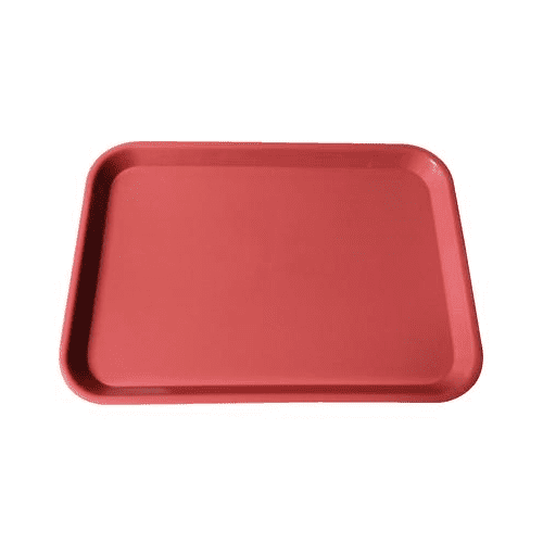 Plasdent 300BF-6 Set-Up Tray Flat Size B Ritter Plastic 13-3/8" X 9-5/8" X 7/8" Coral