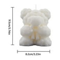 thumbnail image 3 of Costeam Valentine’s Day Rose Bear Aromatherapy Candle Bow Tie Model Home Decor Ambient Light Candle Gift, 3 of 9