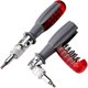 thumbnail image 1 of Ratchet Screwdriver with Magnetic Multi Bit, 10 in 1, Small Pocket Mini Screwdriver, Suitable for Home and Car Interior Accessory, Red, 1 Piece, 1 of 5