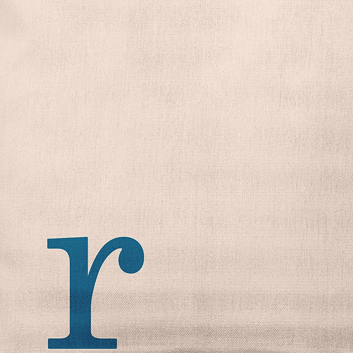 Simply Daisy 26" x 26" Modern Monogram Decorative Throw Pillow, Autumn Blue