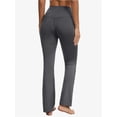 thumbnail image 2 of Womens High Waisted Yoga Pants with Pockets Seamless Flare Leg Bootcut Pants Athletic Casual Wear, 2 of 5