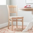 thumbnail image 3 of Linon Ashfield Slat Back Dining Chairs, 18" Seat Height, Set of 2, Unfinished Finish, 3 of 10