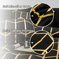 thumbnail image 3 of Flymme Black Gold Comforter Set Queen Size 7 Pieces Bed in a Bag Hexagon Comforter Set with Sheets Luxury Geometric Bedding Sets for Adults Teens, 3 of 8