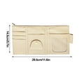 thumbnail image 3 of Car Sun Visor Organizer with 9 Pockets, PU Leather Storage Bag for Sunglasses, Cards, Pens, Phone & Documents - Universal Vehicle Accessory, 3 of 3