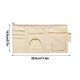 thumbnail image 3 of Organizador de visera de coche, bolsa de almacenamiento de cuero sintético, clip para visera, soporte para gafas de sol, tarjetero, portabolígrafos, 9 bolsillos, bolsillo de malla con cremall, 3 of 3