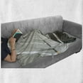 thumbnail image 6 of Outer Space Soft Flannel Fleece Blanket, Surreal Scene of Spaceflight New Horizons Theme Science Fiction Photo, Cozy Plush for Indoor and Outdoor Use, 60" x 80", Army Green Pale Grey, by Ambesonne, 6 of 6