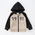 thumbnail image 4 of Chaqueta de béisbol con cremallera estilo universitario para niños de otoño e invierno, chaqueta de uniforme de béisbol, suéter con capucha con costuras de color en contraste para niñas de, 4 of 6