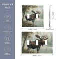 3 Gang Light Switch Cover Plate Moose on Misty Lake Wall Plate Decorate