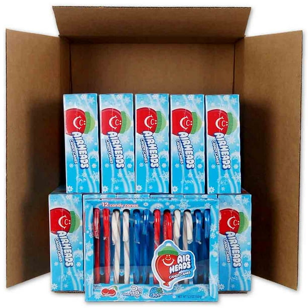 Airheads Candy Canes Cherry, Blue Raspberry, & Mystery Flavors 12 Count