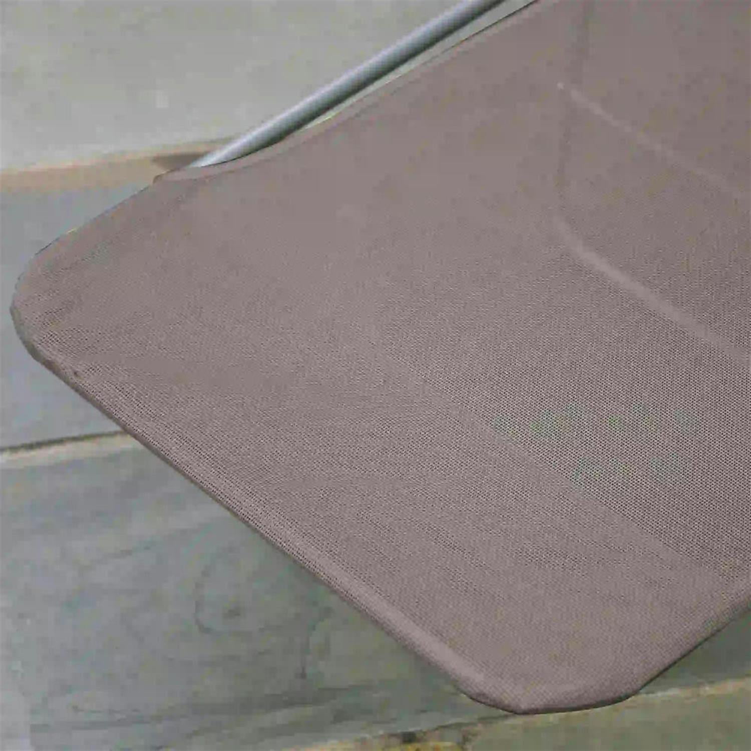 Demi Bonn Folding Chaise Lounge with 5-Position Reclining Back, Outdoor Pool Tanning Chair for Beach, Yard, Patio, Brown