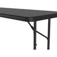 thumbnail image 2 of Pemberly Row 24"W x 72"D Melamine Top Folding Table in Black Granite, 2 of 6
