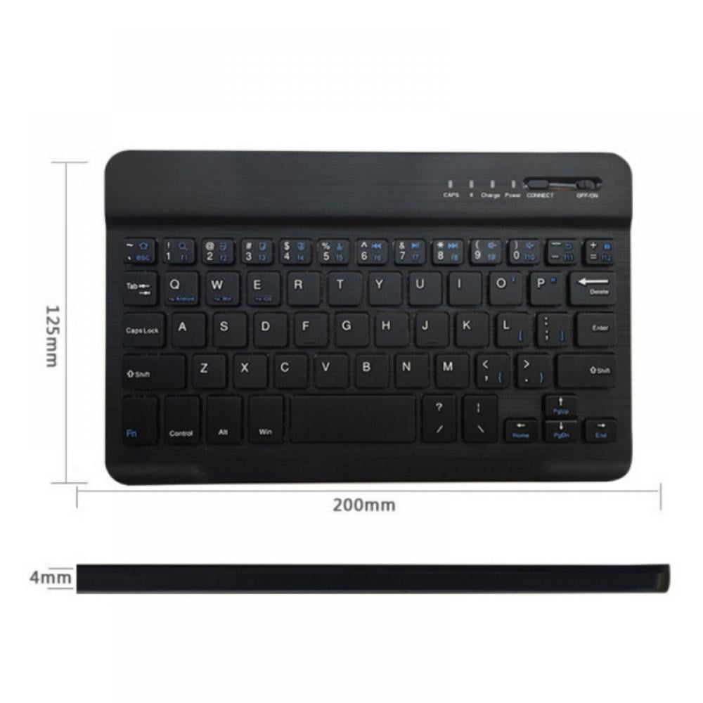 Mini Wireless Keyboard Bluetooth Keyboard for ipad Phone Tablet Rubber keycaps Rechargeable Keyboard for Android iOS Windows 