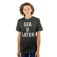 thumbnail image 3 of Funny Beach Lover Sea You Ocean Vibes Plus Size Crewneck Graphic Tee Shirt Brisco Brands 2X, 3 of 5