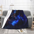 thumbnail image 3 of Super Soft Anti-Pilling Flannel Bed Blankets, Fantasy Universe Monster Cozy Fluffy Warm All Seasons Throw Blanket for Sofa Bedding, 40"x30", 3 of 8