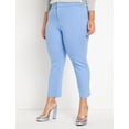 thumbnail image 2 of ELOQUII Women's Plus Size Petite The Ultimate Stretch Slim Leg Pant, 2 of 3