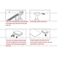 thumbnail image 4 of XVL 14-Inch Bathroom Glass Shelf, Brushed Nickel GS3003ACA, 4 of 8
