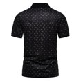 thumbnail image 4 of Awdenio Mens T-shirt Printing Button Turn-down Collar Short Sleeve Casual Blouse Shirt Machine Washable, Perfect for Summer Casual Wear, 4 of 4