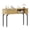 oak, variant on Modern Fluted Console Table - 47'' Narrow Entryway or Sofa Table with 2 Drawers & Sliding Door - Open Storage Shelves - Wooden Accent for Living Room or Behind Couch - System default_1