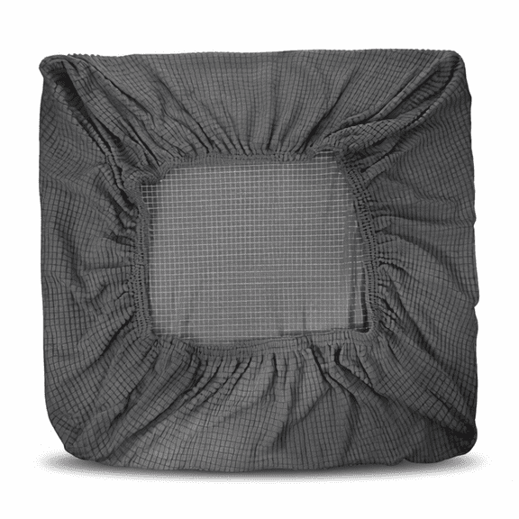 Stretchy Armchair Cushion Covers 20x20x2 Elastic Sofa Seat Protector Slipcover, Full Wrap Washable Lounge Chair Cushion Cover for Living Room, 2pcs Set Gray
