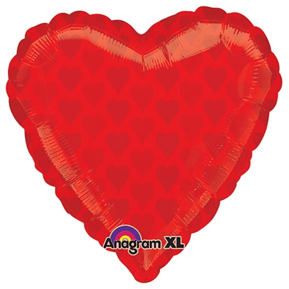 LOONBALLOON Casino Balloons, 22″ RED HEART