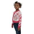 thumbnail image 4 of Care Bears Girls' Hearts & Bear Long Sleeve V-Neck Cardigan, Size 4-6X, 4 of 5