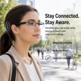 thumbnail image 5 of Genxenon Bluetooth Glasses with Photochromic Lenses for Men and Women,Voice Assistant,Hands-Free Calls,Silvery Metal Half Frame Unisex,Suitable for Meetings and Offices, 5 of 12