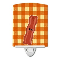 Caroline's Treasures BB7043CNL Bacon Face Ceramic Night Light, 6x4x3", multicolor