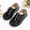 Black, variant on Boys School Loafers Premium PU Leather Double Buckle Wedding Flats Dress