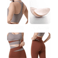 thumbnail image 4 of Rush Workout Outfits for Wome Seamless Yoga Outfits Crop Top Leggings Exercise Sports Bra Tracksuits Set-Brown(L) S1262, 4 of 5