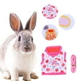thumbnail image 2 of Rabbit Leash Cartoon Pattern Fastener Tape Dress-up Bunny Kitten Costume Shirt Skirt for Small Animal, 2 of 8