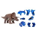 thumbnail image 5 of Armorsaurs Armor-Up Triceratops Dinosaur Cobalt Toy Figure with 7 Removable Armor Pieces, Ages 6+, 5 of 15