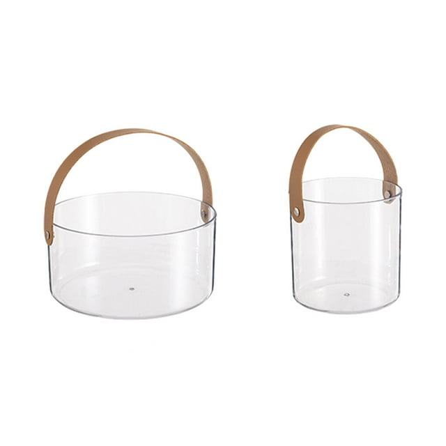 Maytalsory Cocktail Bars Stylish To Chill Bucket Designed For And Party Storage Bucket Transparent Statement Providing And small13CM+large21CM 1Set