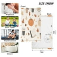 thumbnail image 6 of Yayeee 2 Pack Hand Towels for Bathroom 100% Cotton 16" x 28" Kitchen Towel, Hand Drawn Pumpkin, 6 of 7
