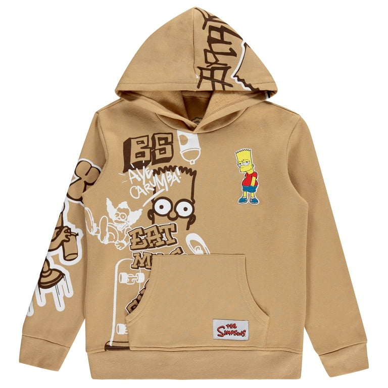 Boys Bart Simpson Hoodie and Shorts Clothing Set Little and Big Boys Sizes 4 20