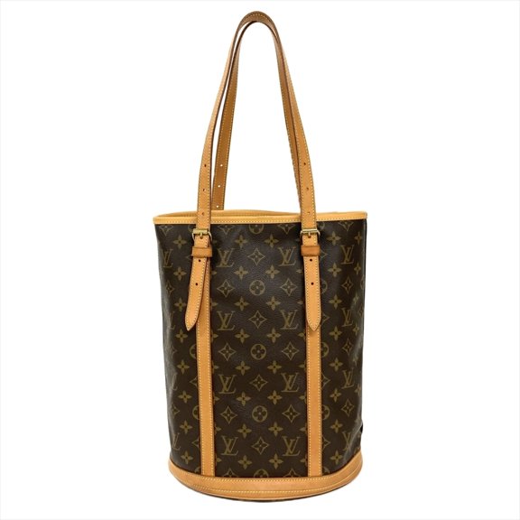 Pre-Owned Louis Vuitton Bucket GM Tote Bag, Monogram Canvas, M42236, Brown, Gold Hardware,...