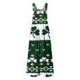 thumbnail image 4 of Women St. Patrick's Day Baggy Overall Shamrock Print Sleeveless Straight Leg Jumpsuits 2026 Fashion Spring Rompers with Adjustable Straps, 4 of 6