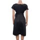 thumbnail image 5 of Vestido Formal De Cóctel De Noche con Cuello En V Y Hombros Descubiertos para Mujer,Black-XL ER, 5 of 5